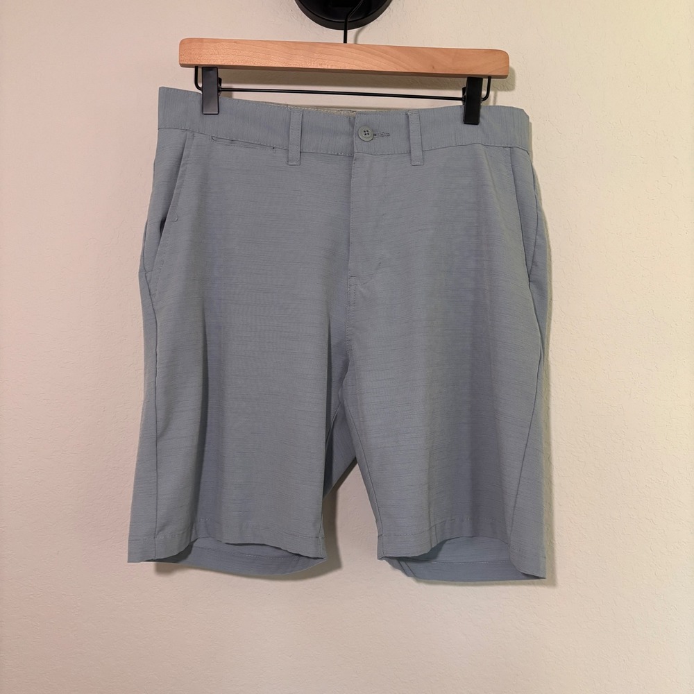 Ron Jon Surf Shop Hybrid Shorts 32 Stretch Light Blue‎ Coastal Surf